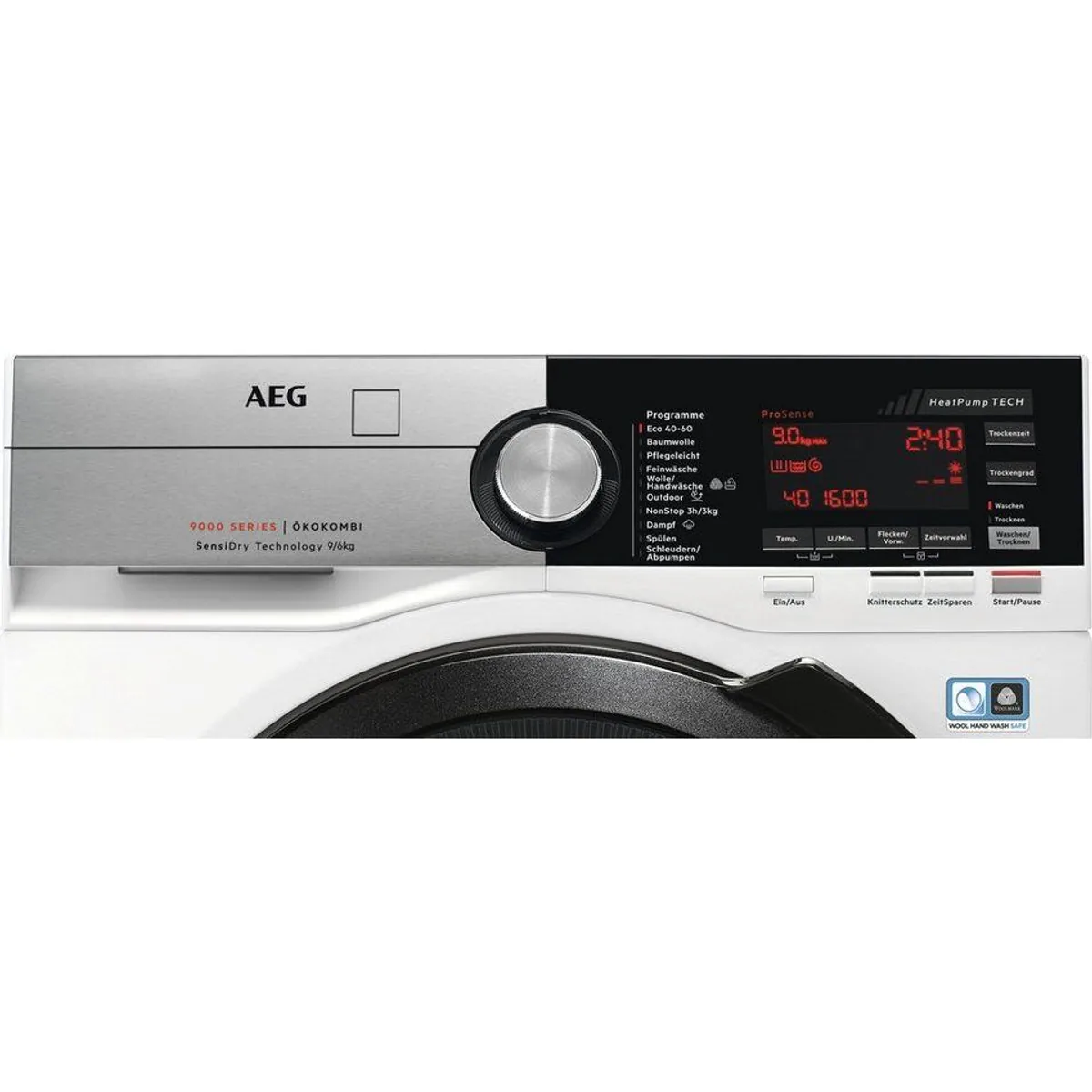 AEG Waschtrockner 9000 SensiDry L9WEF80690, 9 kg, 6 kg, 1600 U/min, AbsoluteCare-Technologie 2