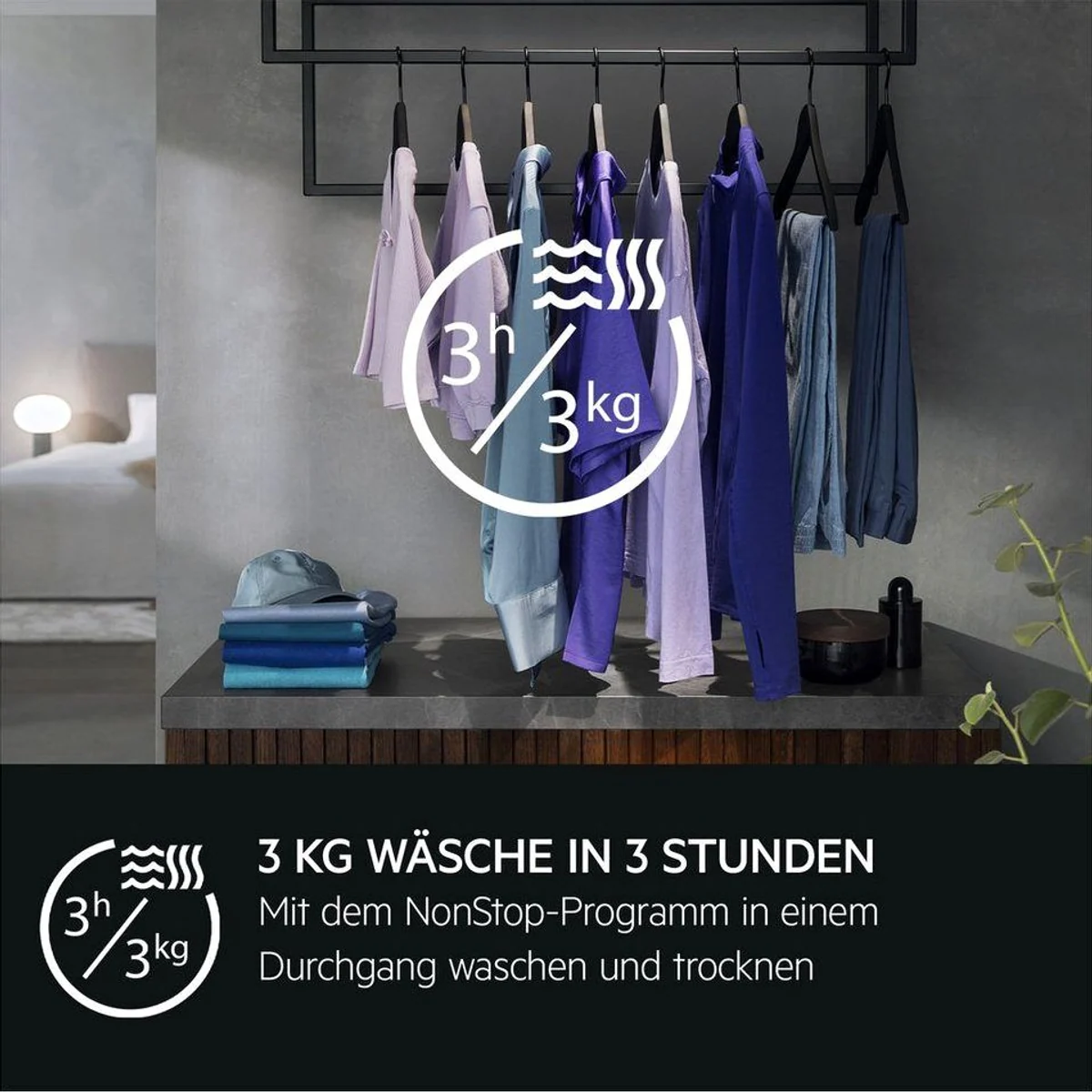 AEG Waschtrockner 9000 SensiDry L9WEF80690, 9 kg, 6 kg, 1600 U/min, AbsoluteCare-Technologie 3