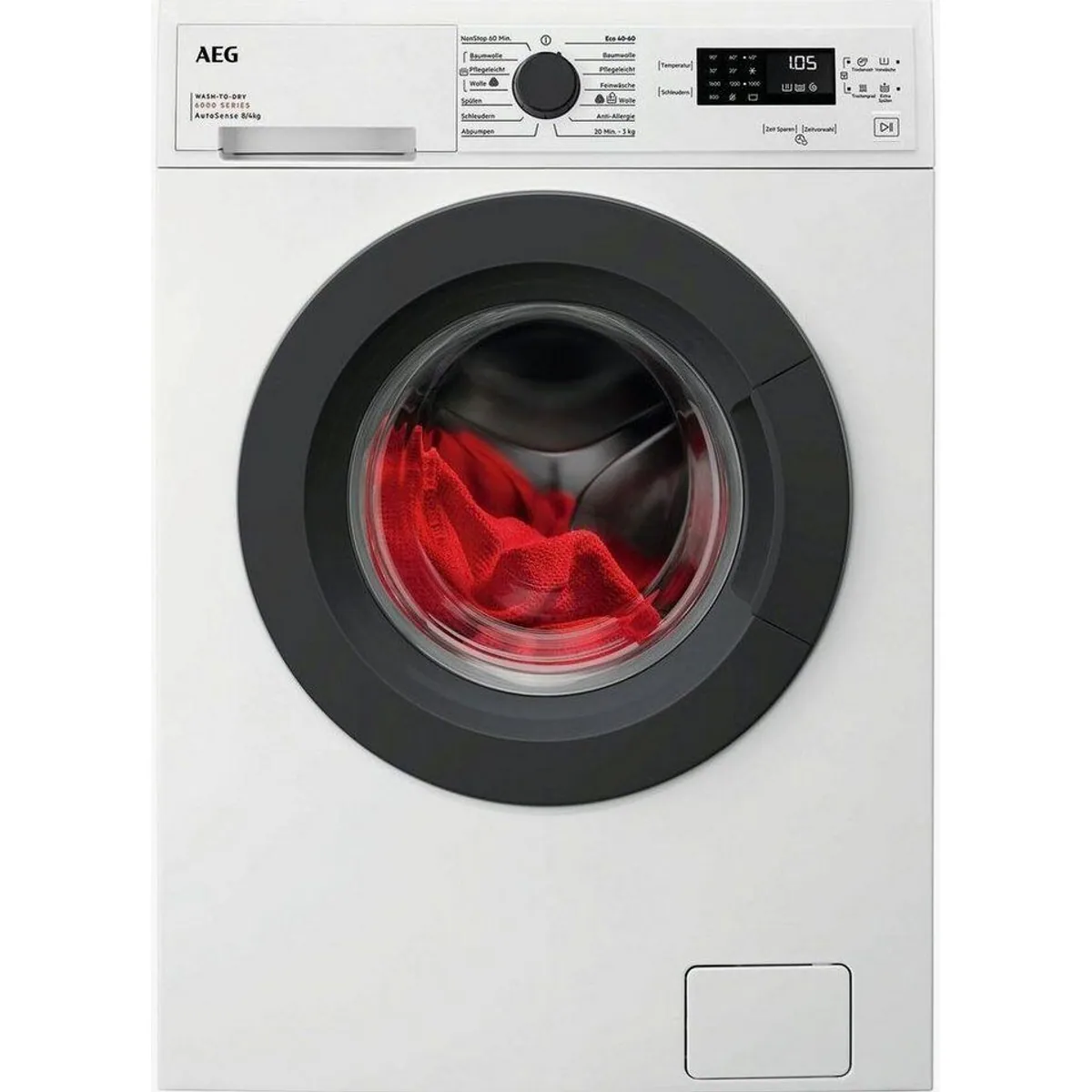 AEG Waschtrockner 6000 ProSense LWK6A50680, 8 kg Kapazität, 1600 U/min, Wash-to-Dry-Funktion