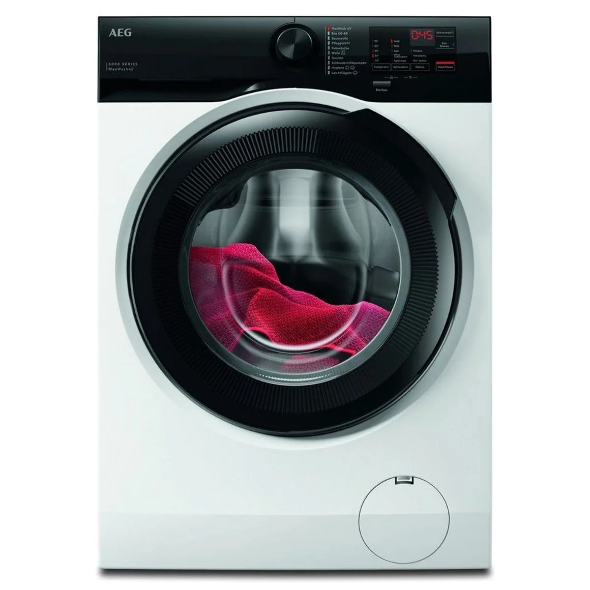 AEG LR6A5E480 Waschmaschine, 8 kg, 1400 U/min — Energieeffizienz A, Invertermotor, Aqua Control