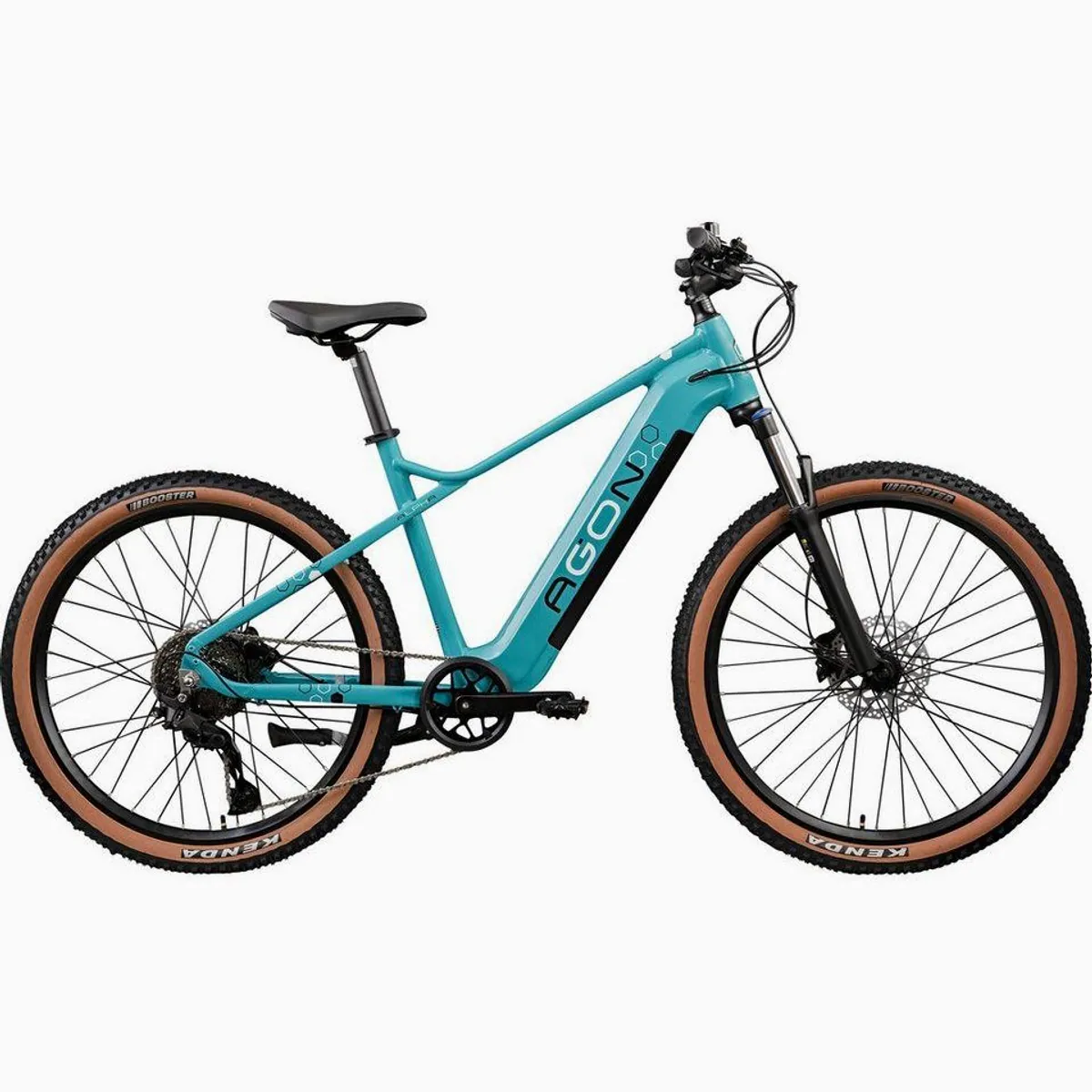Agon E-Bike Mountainbike Alpha, leistungsstarker Ananda Motor, 10 Gang Shimano Deore