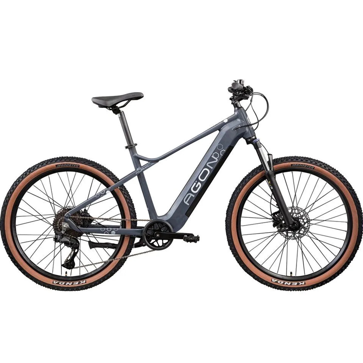 Agon E-Bike Mountainbike Alpha, leistungsstarker Ananda Motor, 10-Gang Shimano Deore — Pedelec für Damen und Herren