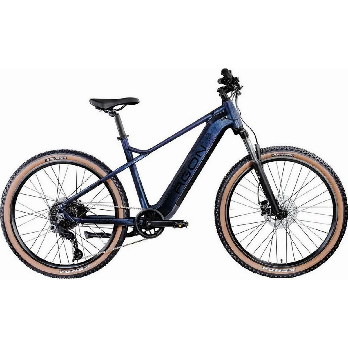 Agon E-Bike Mountainbike Alpha, 10 Gang Shimano Deore, 540 Wh Akku, Heckmotor