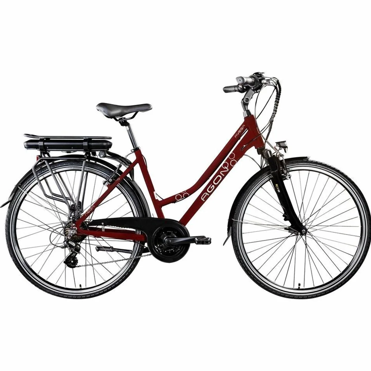 Agon Avesa E-Bike Trekkingrad, 21-Gang Kettenschaltung, 250W Heckmotor, 374 Wh