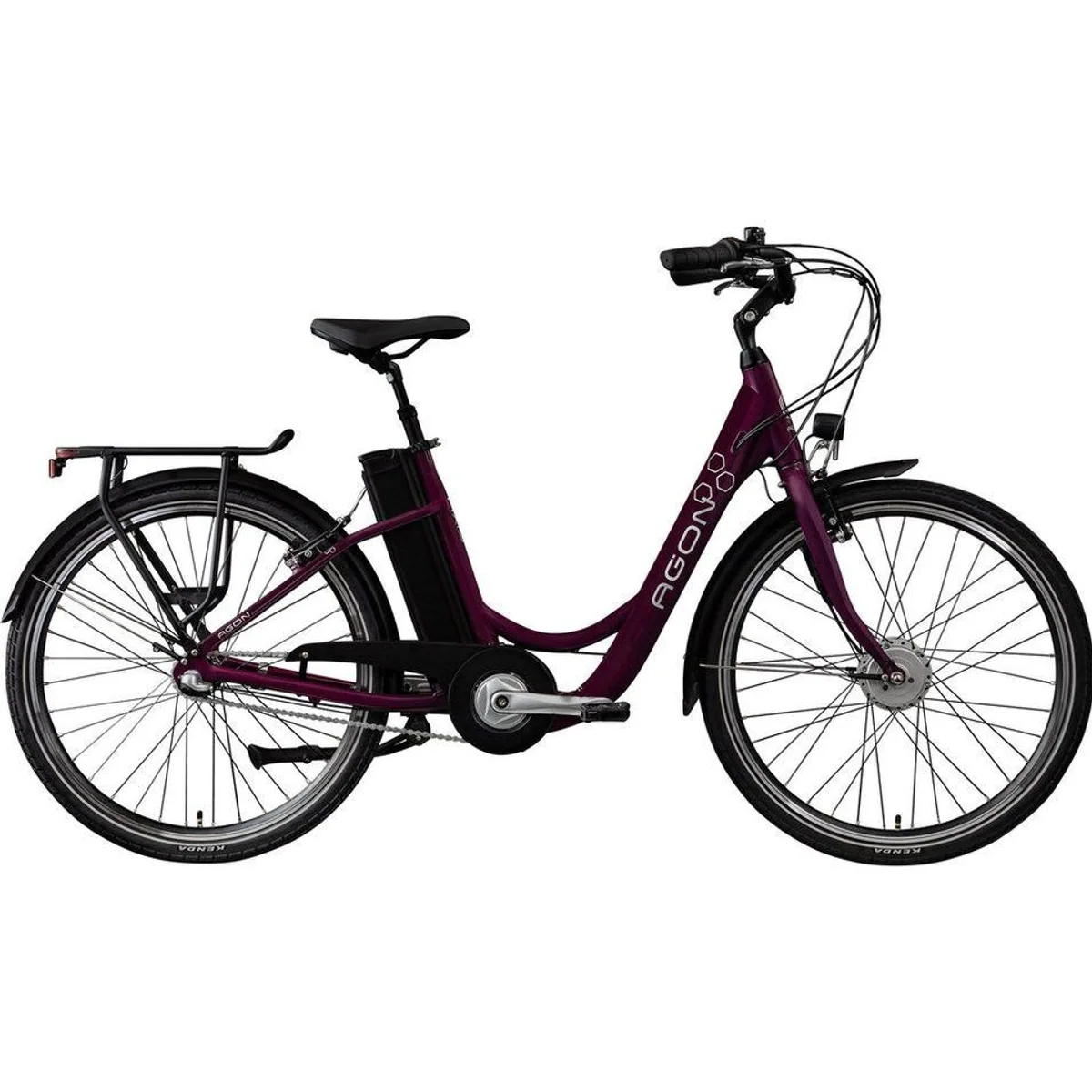 Agon E-Bike Cityrad Axis, 3 Gang Nabenschaltung, 536 Wh Akku, Frontmotor