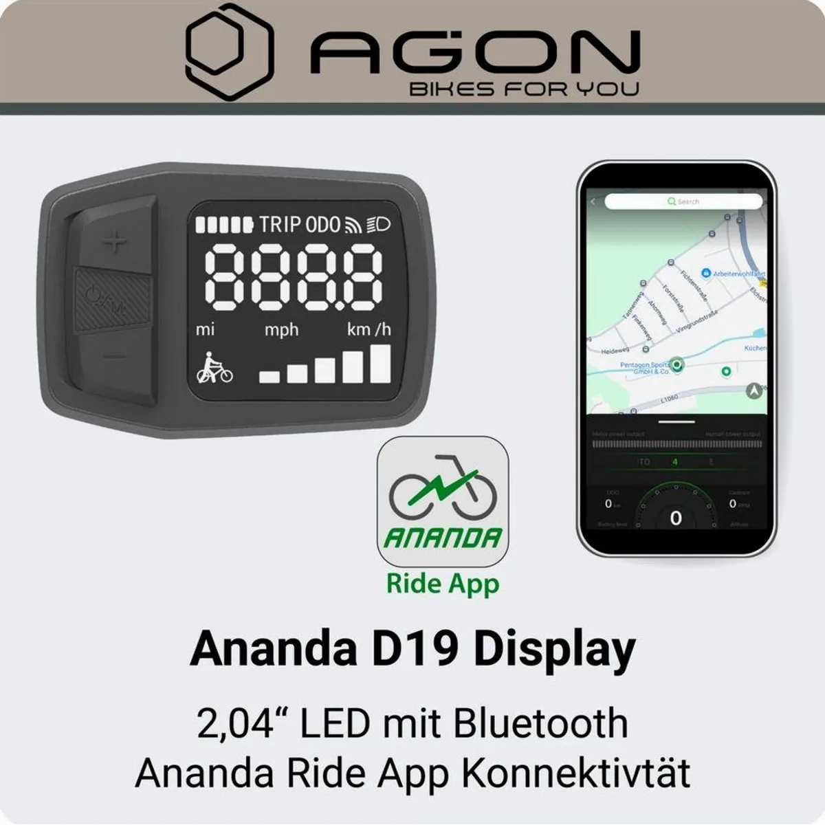 Agon E-Bike Cityrad Axis, 3 Gang Nabenschaltung, 536 Wh Akku, Frontmotor 3