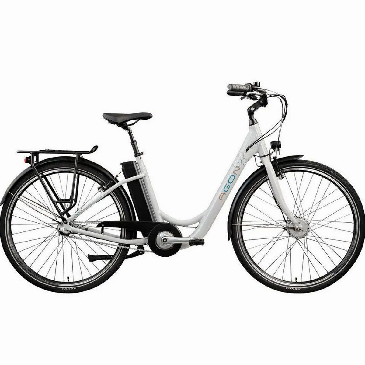 Agon Aurora E-Bike Cityrad, 3 Gang Nabenschaltung, 536 Wh Akkuleistung, für Damen und Herren