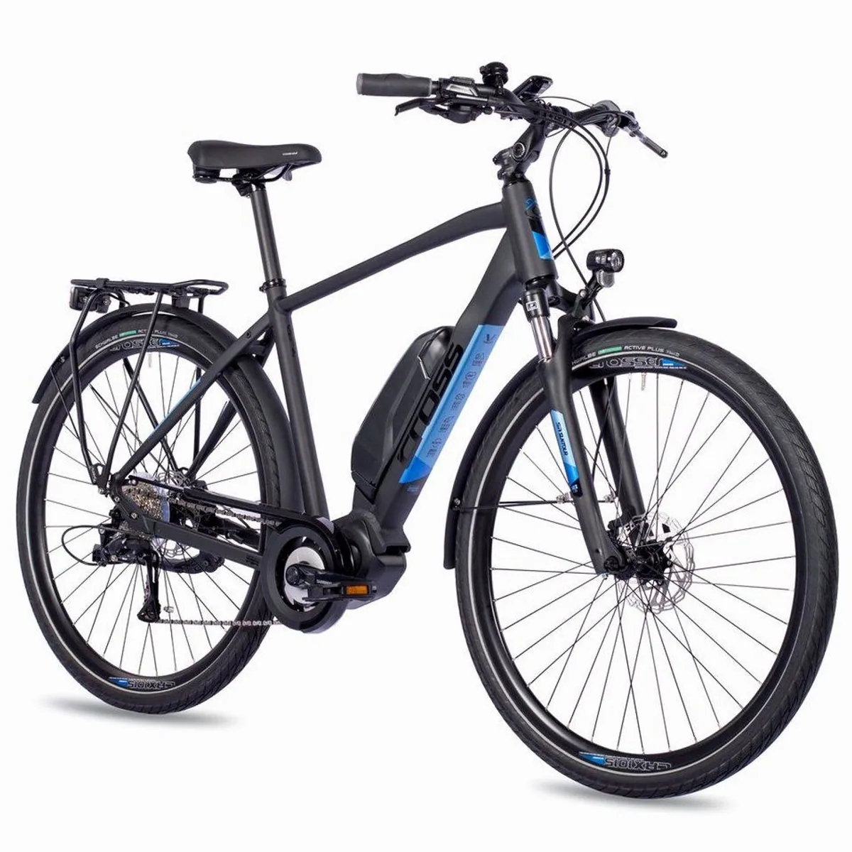 Airtracks V-Tron Trekking E-Bike, Shimano STePS E5000, 9 Gang — Hochwertiger Antrieb, Komfortable Federgabel, Robuste Ausstattung 2