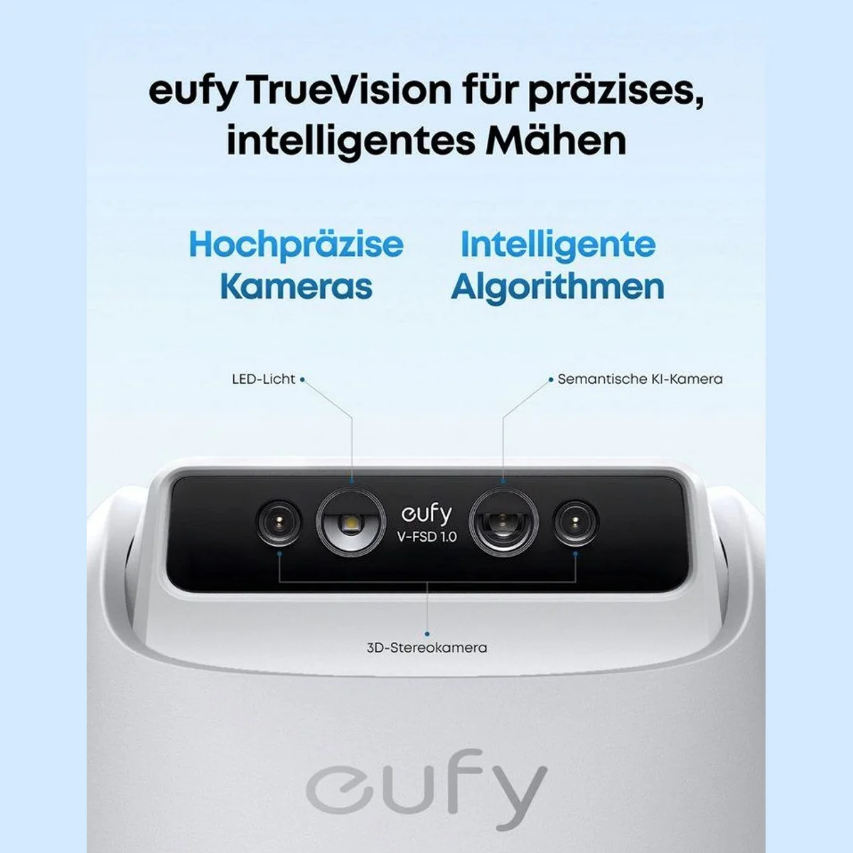 Anker eufy Rasenmähroboter E15, App-Steuerung, Regensensor, Diebstahlschutz — bis 800 m² 2