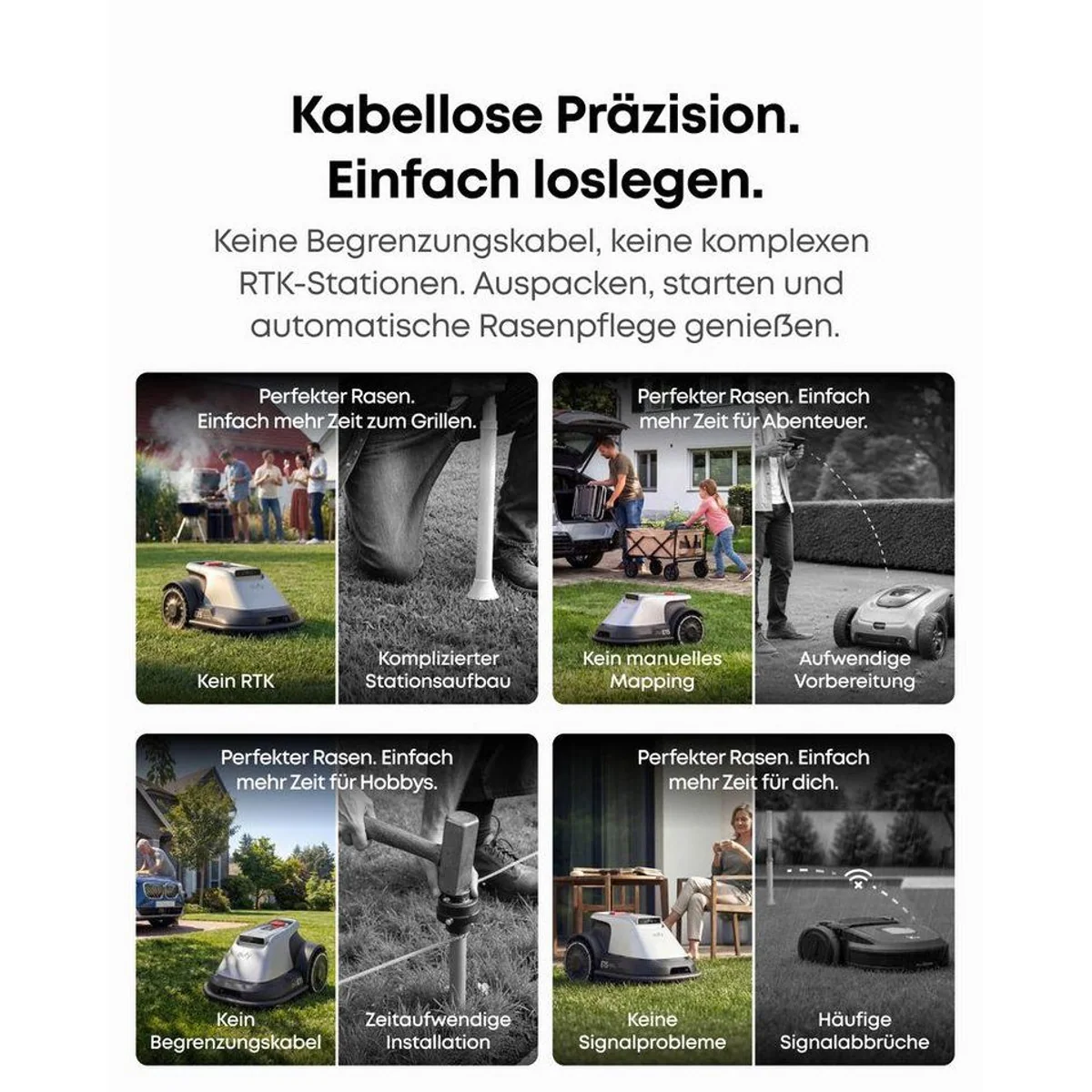 Anker eufy Rasenmähroboter E15, App-Steuerung, Regensensor, Diebstahlschutz — bis 800 m² 3