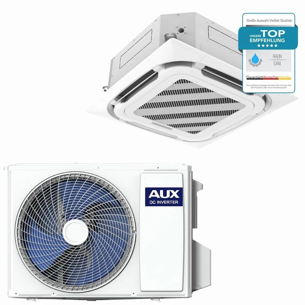 AUX Split Klimaanlage Set R32, energieeffizient heizen & kühlen, perfekte Lösung für Gewerbe & Wohnräume