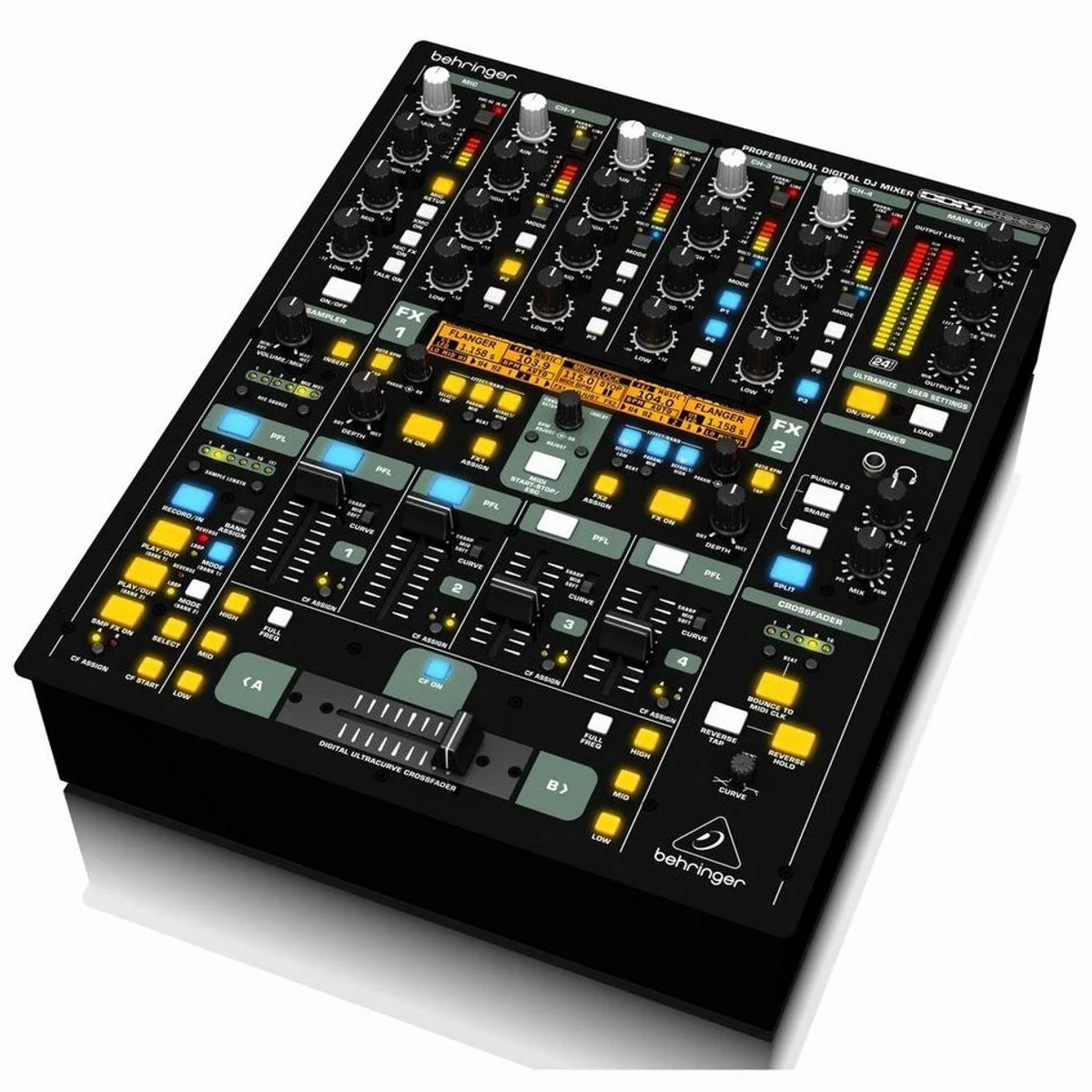 Behringer DDM4000 DJ-Mixer, digitaler 32-Bit, vielseitige Effekte 2