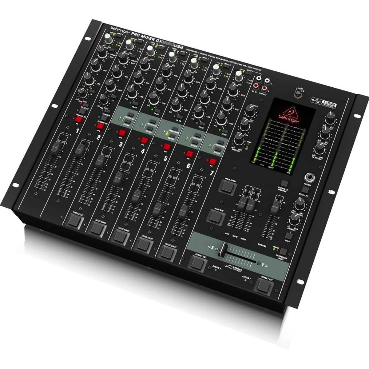 Behringer DX2000USB DJ Mixer, USB-Interface, 5 Dual-Stereoeingänge 3