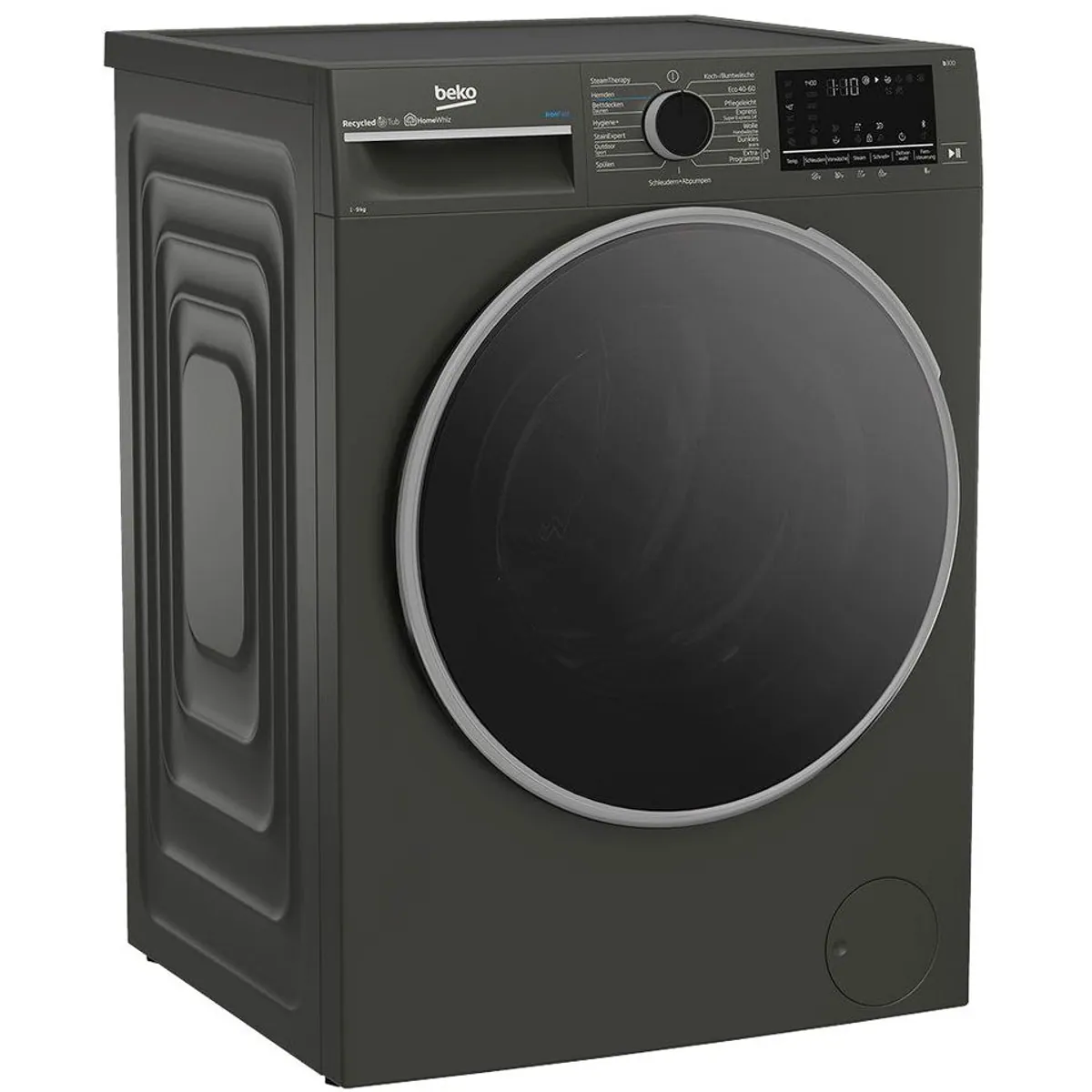 Beko B3WFT59415M Waschmaschine, 9 kg, 1400 U/min, Dampffunktion, Bluetooth, Nachlegefunktion