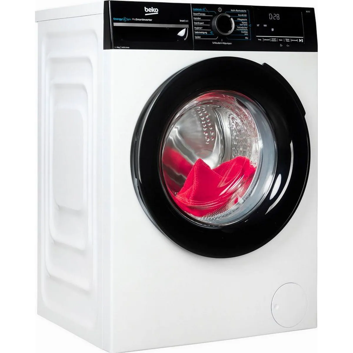Beko BM3WFU4941W Waschmaschine, 9 kg, 1400 U/min, Energieeffiziente EnergySpin-Technologie