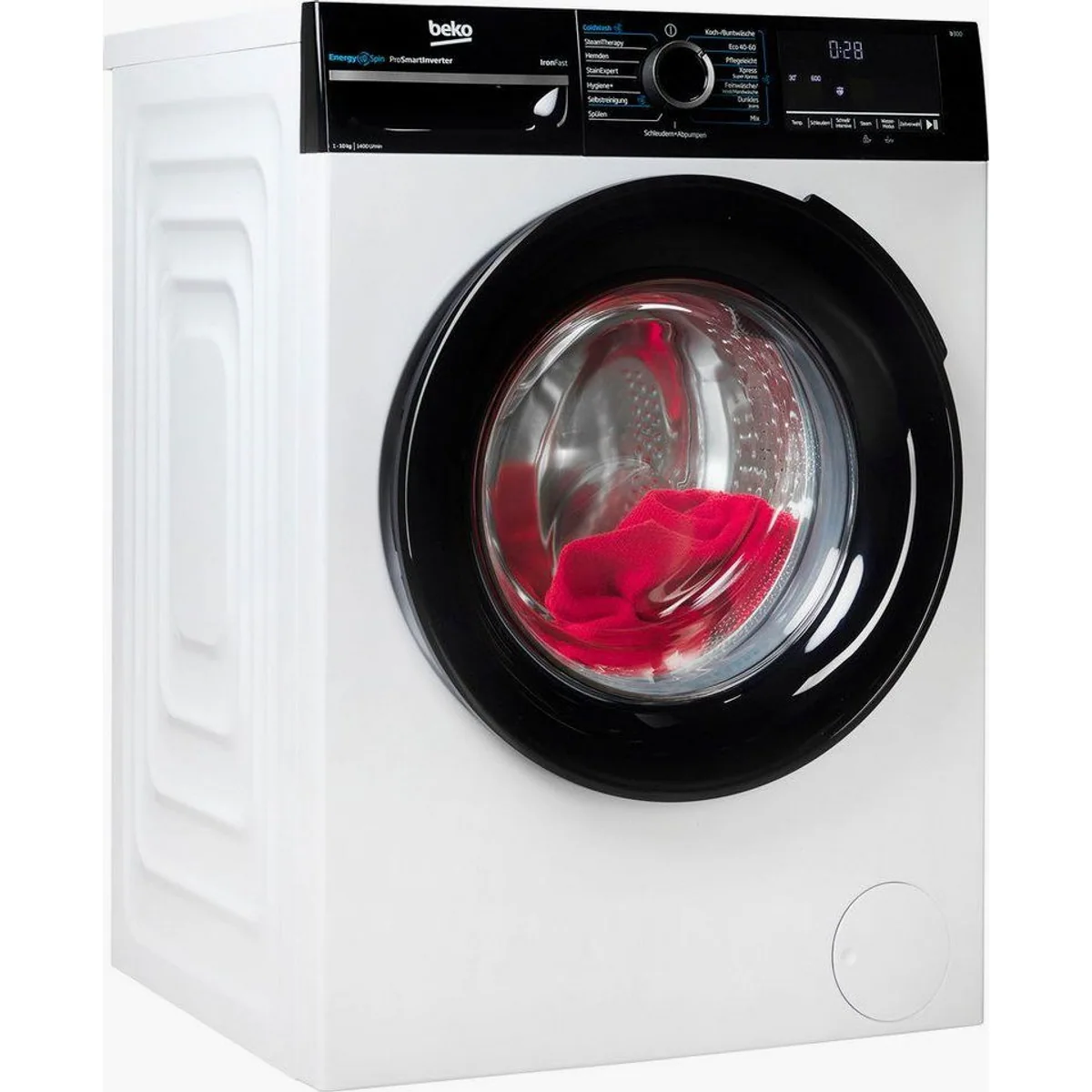 Beko BM3WFU41041W Waschmaschine, 10 kg, 1400 U/min, Effiziente EnergySpin-Technologie