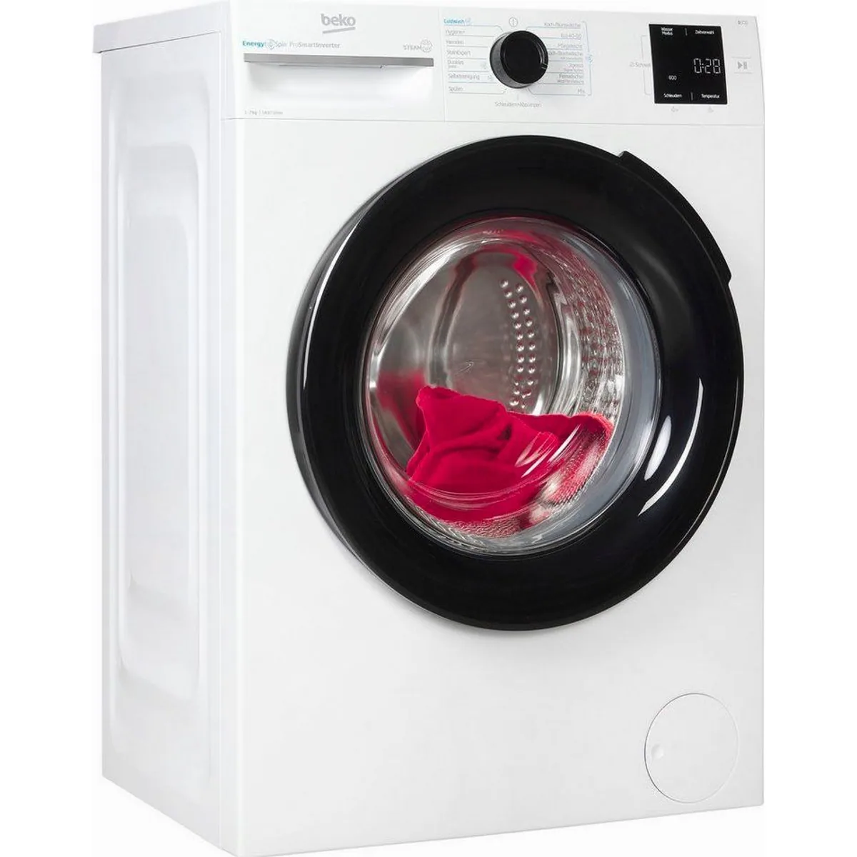 Beko BM3WFU3741X Waschmaschine, 7 kg, 1400 U/min, innovative EnergySpin-Technologie