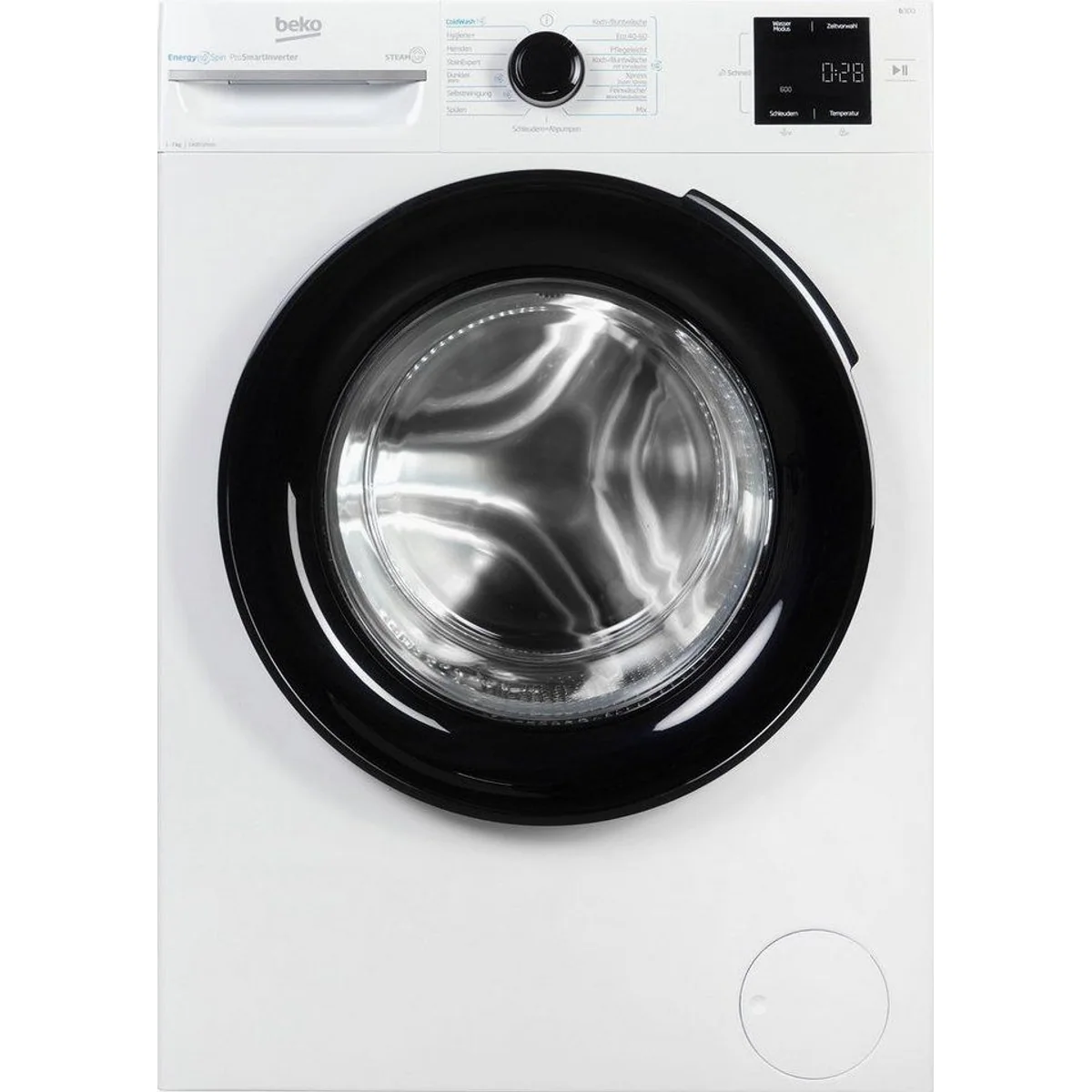 Beko BM3WFU3741X Waschmaschine, 7 kg, 1400 U/min, innovative EnergySpin-Technologie 3