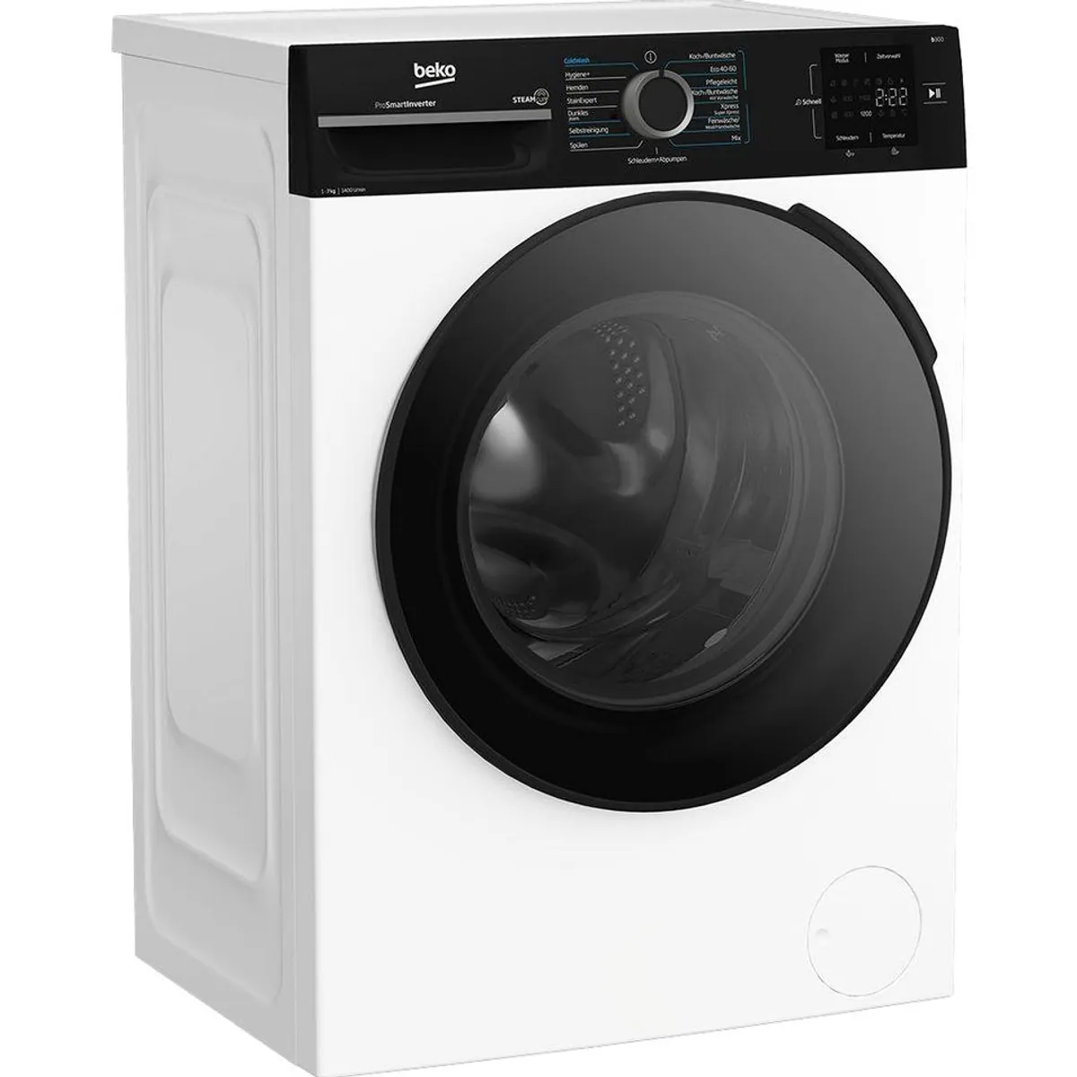 Beko BM3WFU3741R Waschmaschine, 7 kg, 1400 U/min, AddXtra Nachlegefunktion, Hygiene+