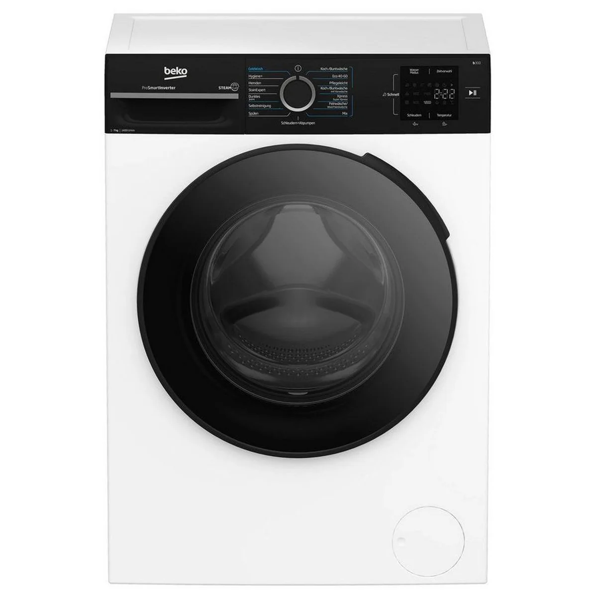 Beko BM3WFU3741R Waschmaschine, 7 kg, 1400 U/min, AddXtra Nachlegefunktion, Hygiene+ 2