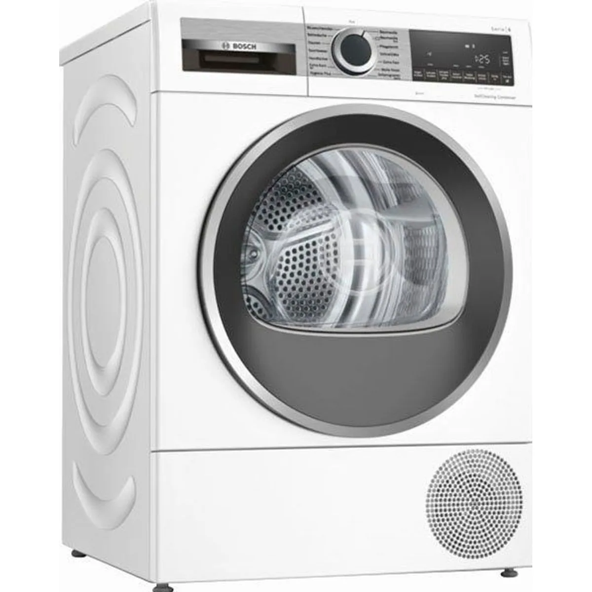 BOSCH WQG235D00 Wärmepumpentrockner, Selbstreinigender Kondensator, 8 kg Fassungsvermögen, Reversierende Trommel