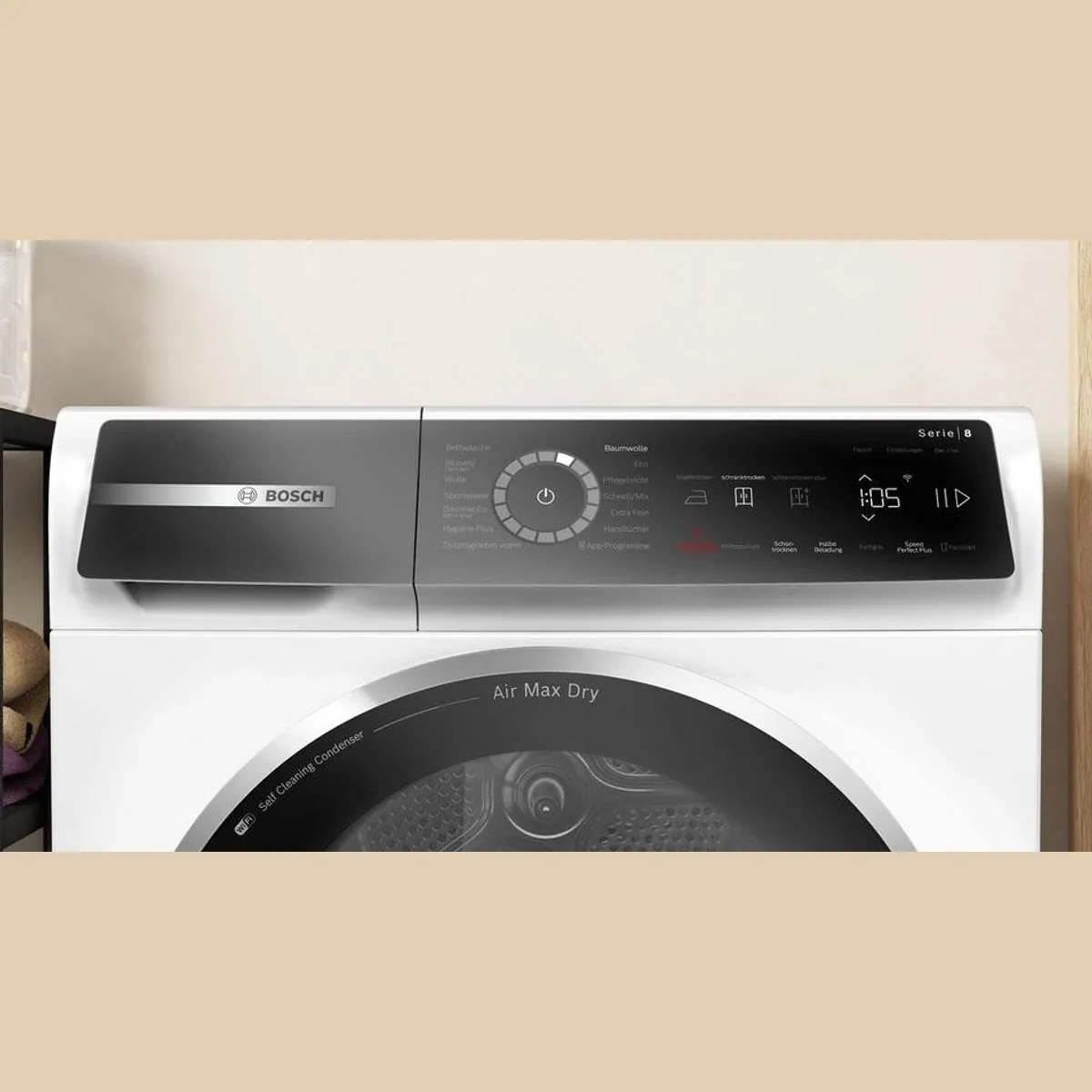 BOSCH Wärmepumpentrockner WRB247C40, energieeffizient, leise, intelligente Steuerung 2