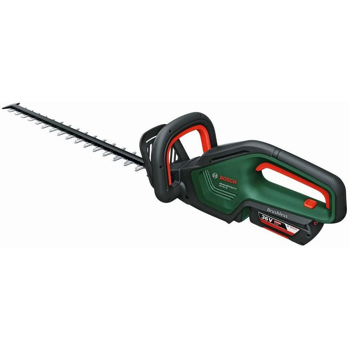 Bosch Home & Garden AdvancedHedgeCut 36V 65 28, kabellose Freiheit, bürstenloser Motor, Anti-Blockier-System