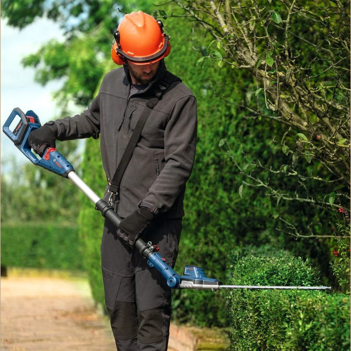 Bosch Professional GHE 18V-50 TP Solo, Teleskop-Heckenschere, bis 2,5 m Arbeitshöhe 2