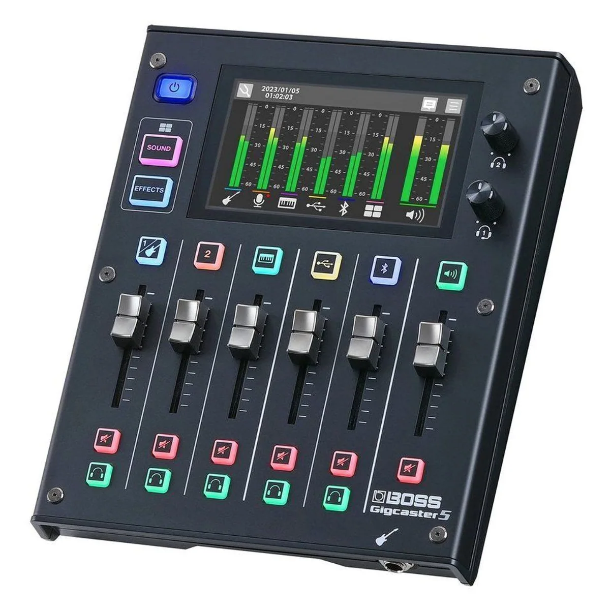Boss Gigcaster 5 Mischpult, All-In-One USB-Interface, 32 Bit/48 kHz Audioqualität