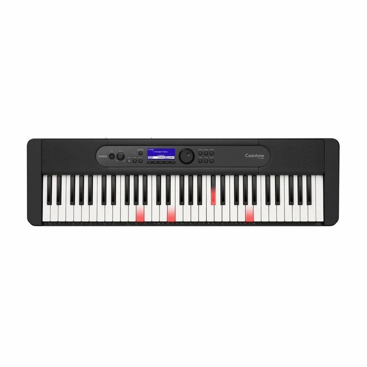 CASIO LK-S450 Home Keyboard, 61 anschlagdynamische Leuchttasten — AiX Klangerzeugung, 600 Sounds, leichter Transport