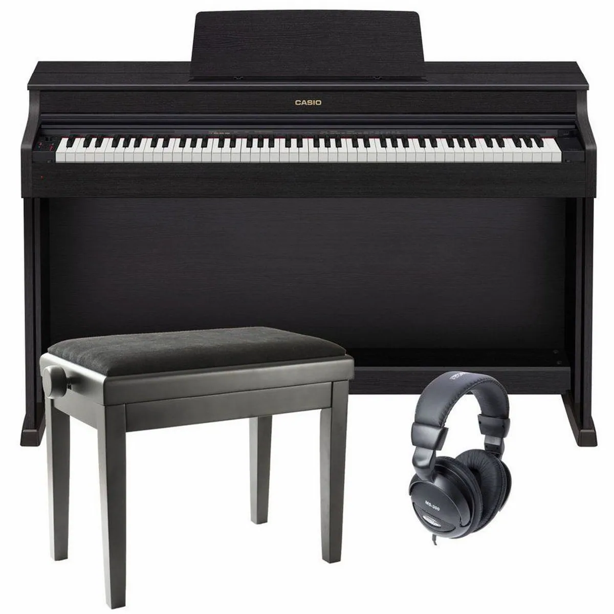 Casio AP-550 BK Digitalpiano Set, Hammermechanik, 26 Sounds, 256-fache Polyphonie