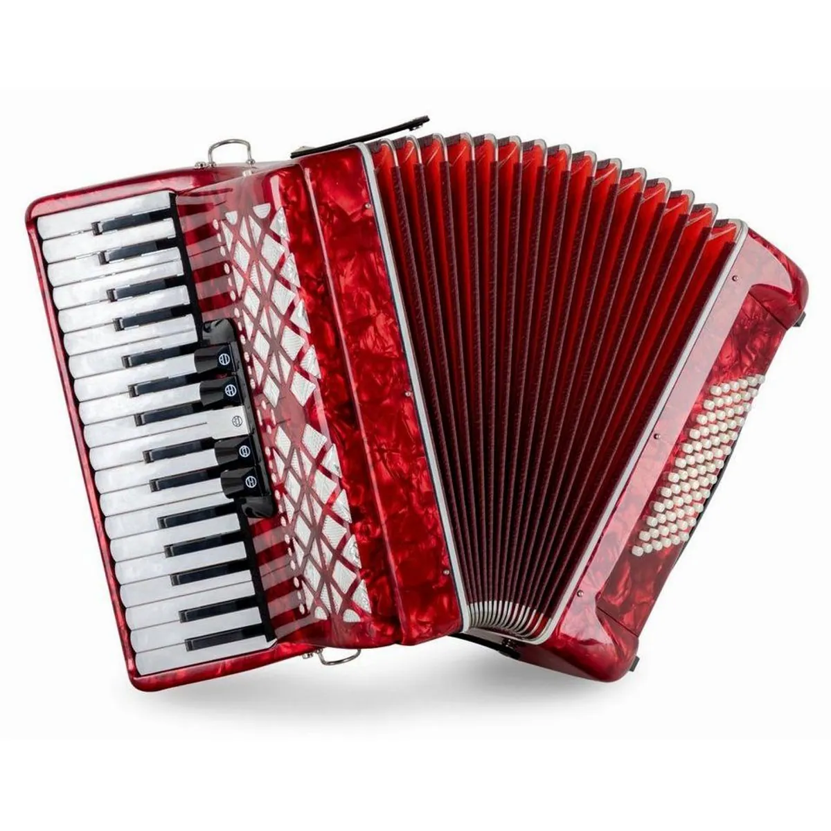 Classic Cantabile Secondo V Akkordeon, 72 Bässe, 3-chörig, inkl. Tasche und Riemen