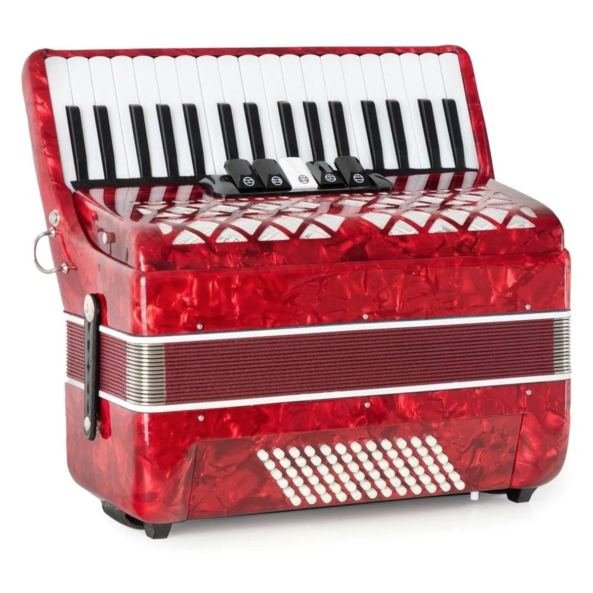 Classic Cantabile Secondo V Akkordeon, 72 Bässe, 3-chörig, inkl. Tasche und Riemen 2