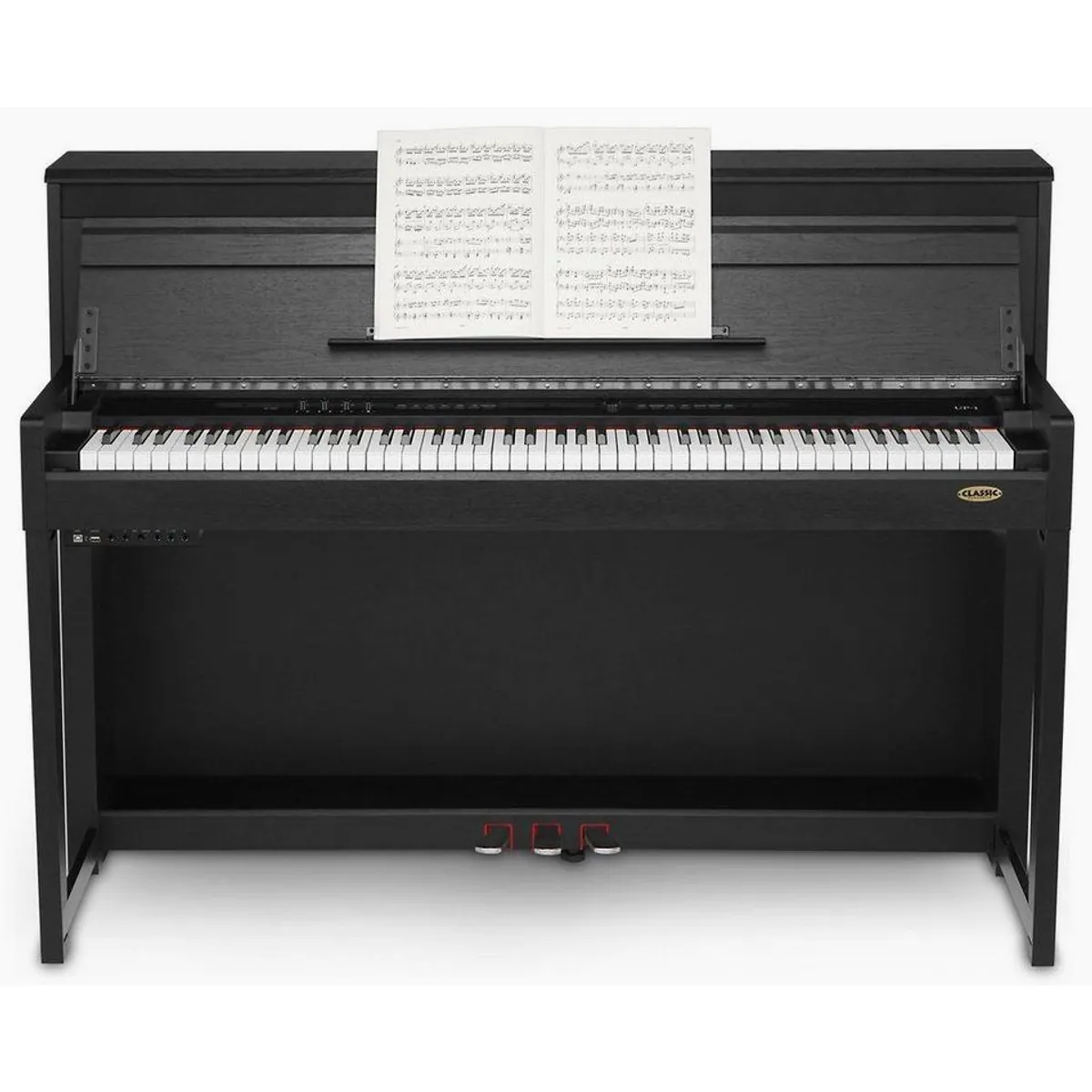 Classic Cantabile UP-1 SM E-Piano Set, 88 gewichtete Tasten, 40 Sounds — inkl. Klavierbank, Kopfhörer & Schule 2