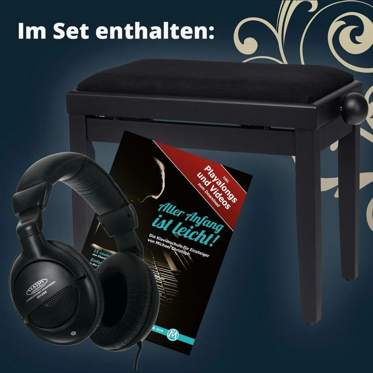 Classic Cantabile DP-230 E-Piano, 88 Tasten, Hammermechanik, USB & MIDI-Anschlüsse 3