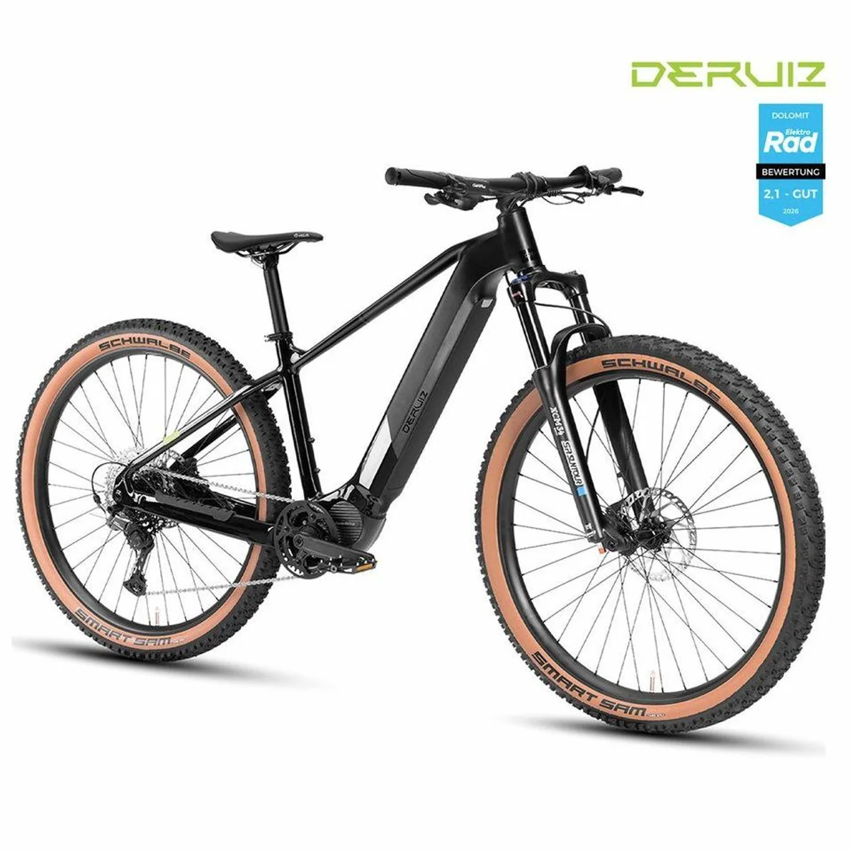 DERUIZ E-Bike Mountainbike Dolomit 29 Zoll, leistungsstarker Samsung-Akku, 11-Gang Schaltung