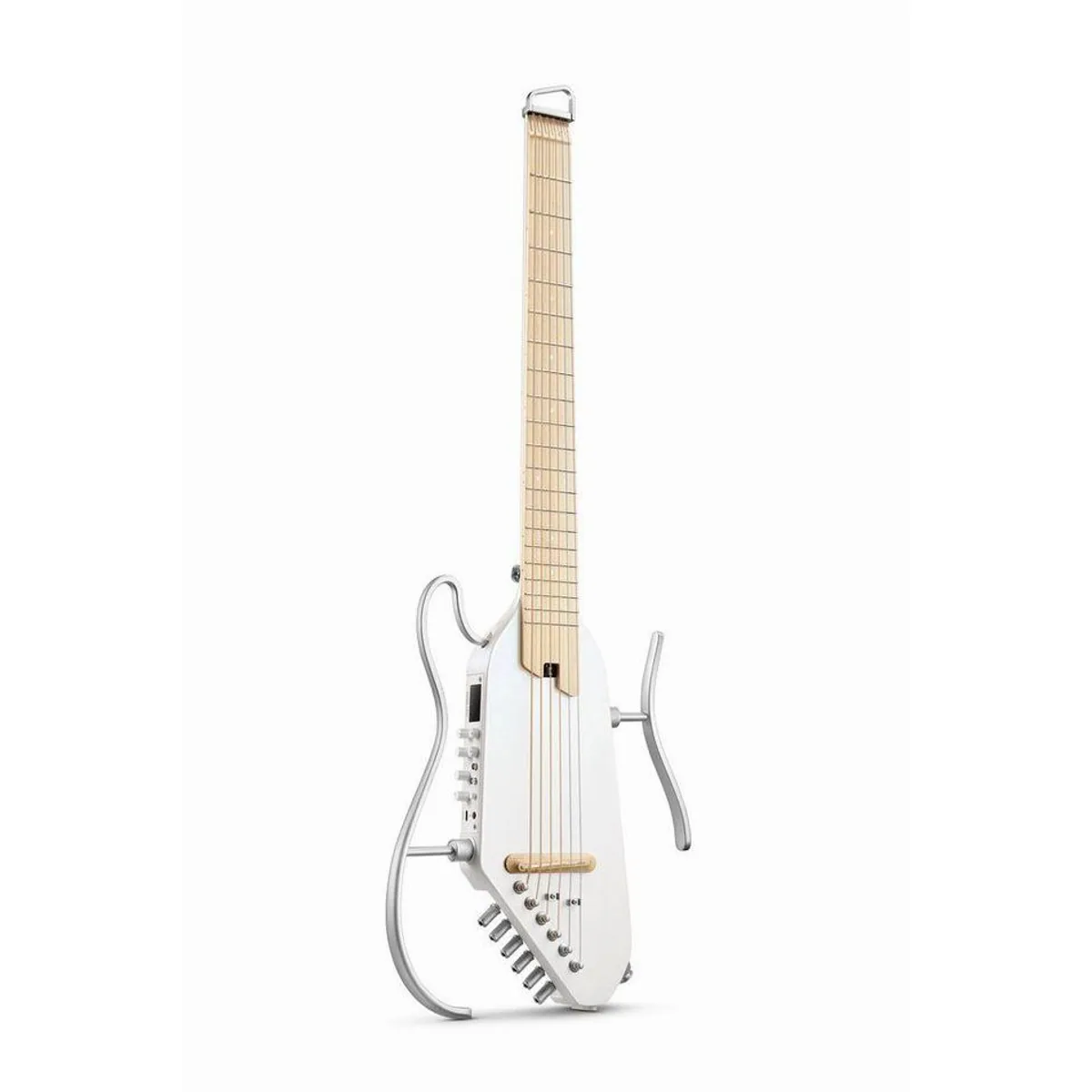 Donner HUSH I PRO Akustikgitarre, federleicht, ideal für Reisen — inklusive Kopfhörer und Zubehör