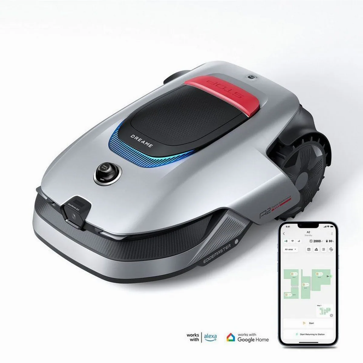 Dreame Roboticmower A2, KI-Kamera, 1200 m² Flächenleistung, Kantenschnittsystem