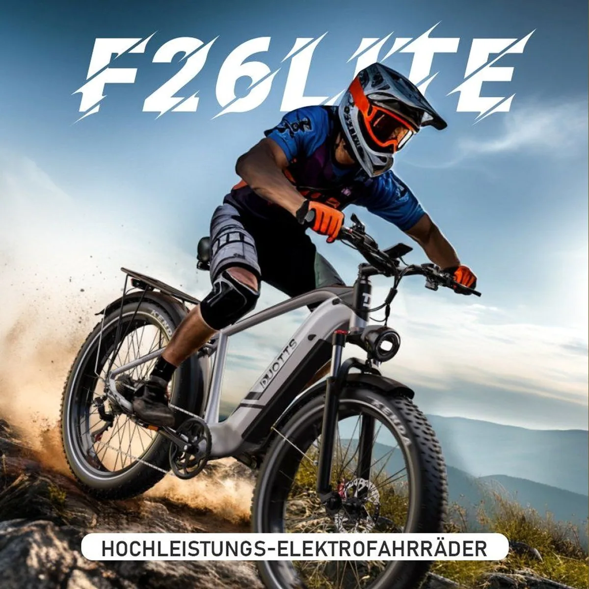 DUOTTS F26lite E-Bike Cityrad, 100 km Reichweite, 250 W Motor, 7-Gang Shimano Schaltung 3