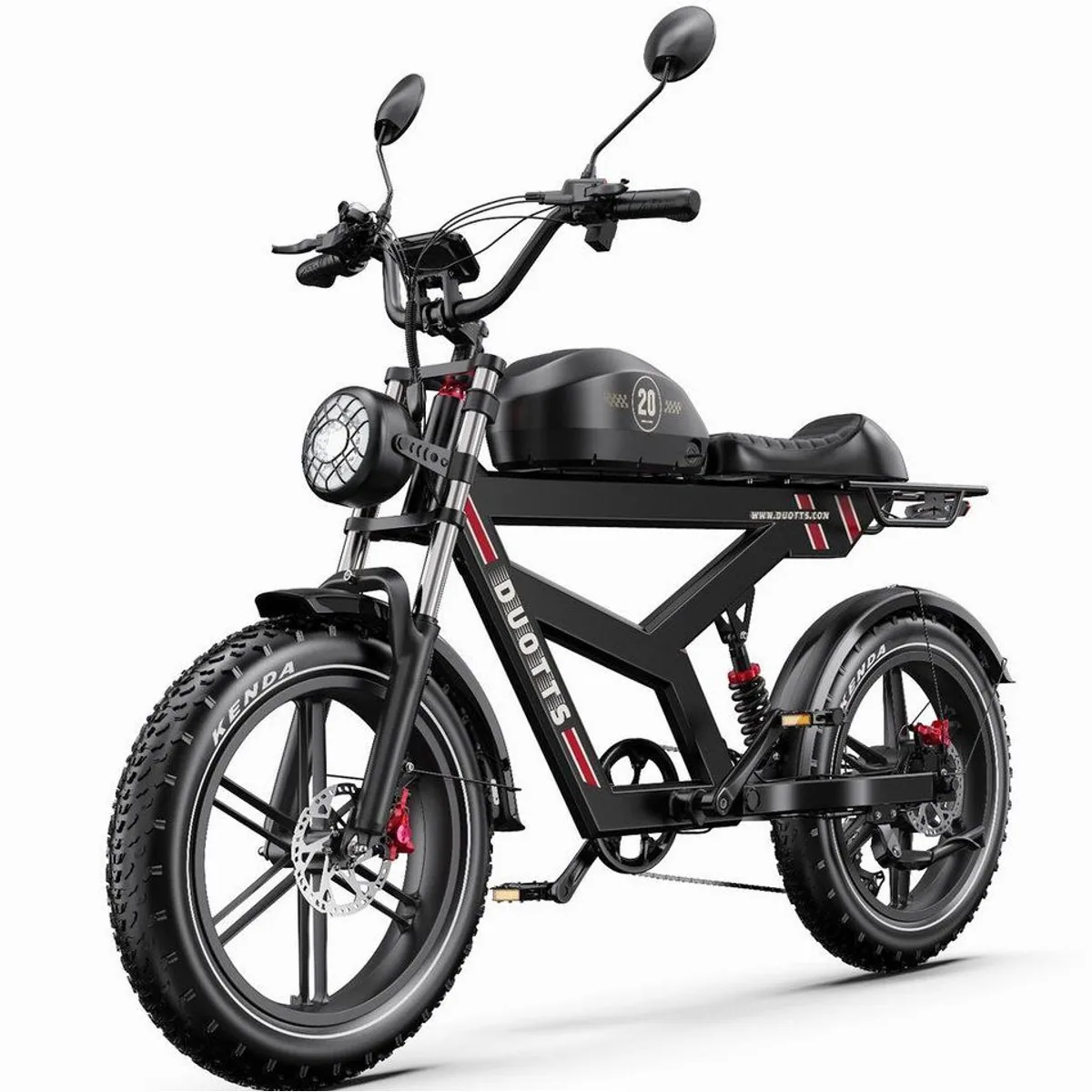 DUOTTS F20 E-Bike, 140 km Reichweite, 7-Gang-Schaltung, APP-Sicherheit