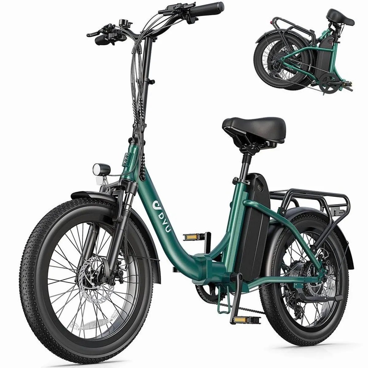 DYU C9 E-Bike Klapprad, 250 W Motor, 48 V Akku, 150 km Reichweite