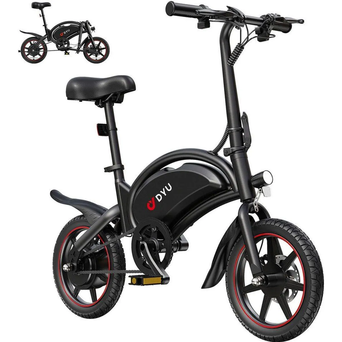 DYU D3S E-Bike Cityrad, kompaktes Design, leistungsstarker Antrieb, hohe Reichweite 2