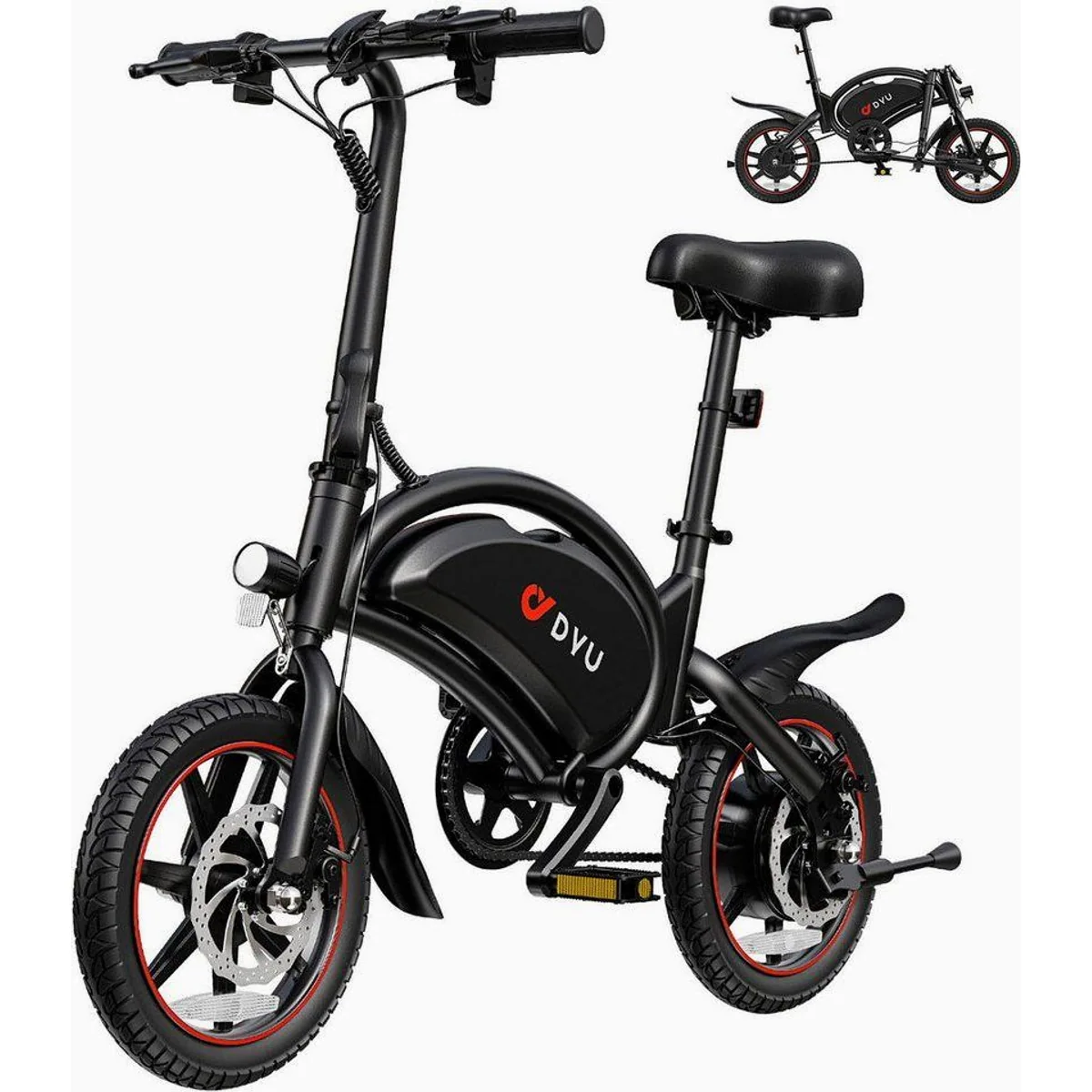 DYU D3S E-Bike Cityrad, kompaktes Design, leistungsstarker Antrieb, hohe Reichweite 3