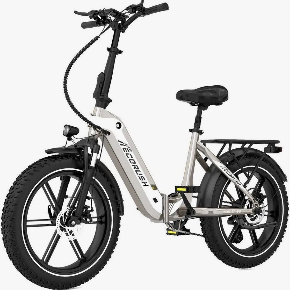 ECORUSH R2 E-Bike Faltrad, 20 Zoll, 7-Gang Shimano, 60-100 km Reichweite