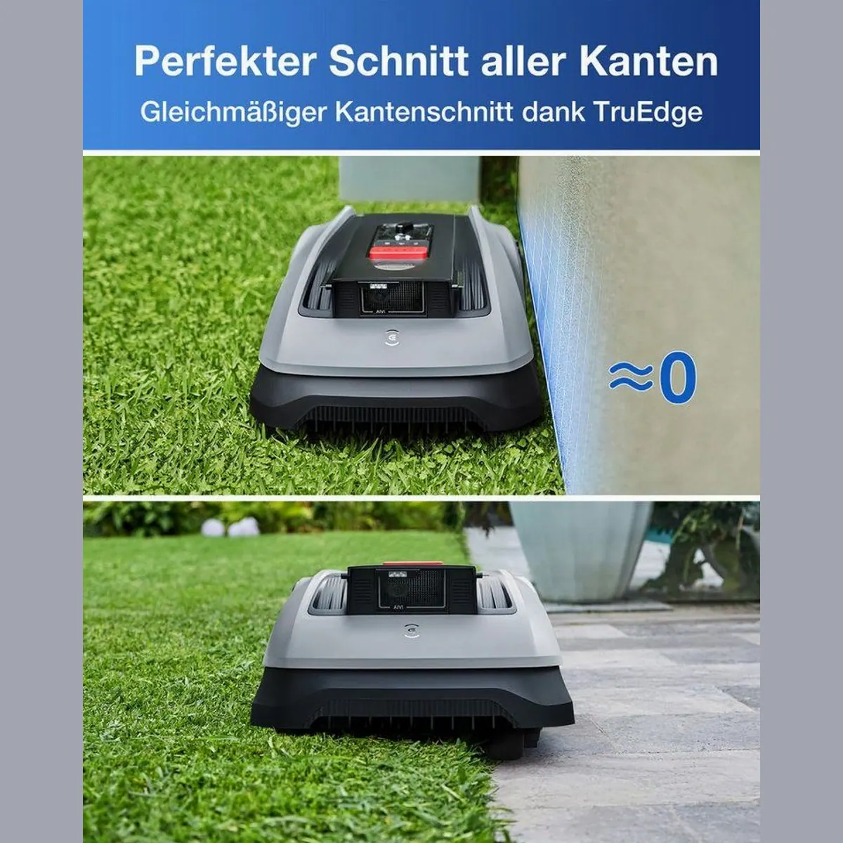 ECOVACS GOAT O600 RTK, präzise Navigation, mäht bis 600 m² — 100 m²/h Effizienz, 45 % Steigfähigkeit 3
