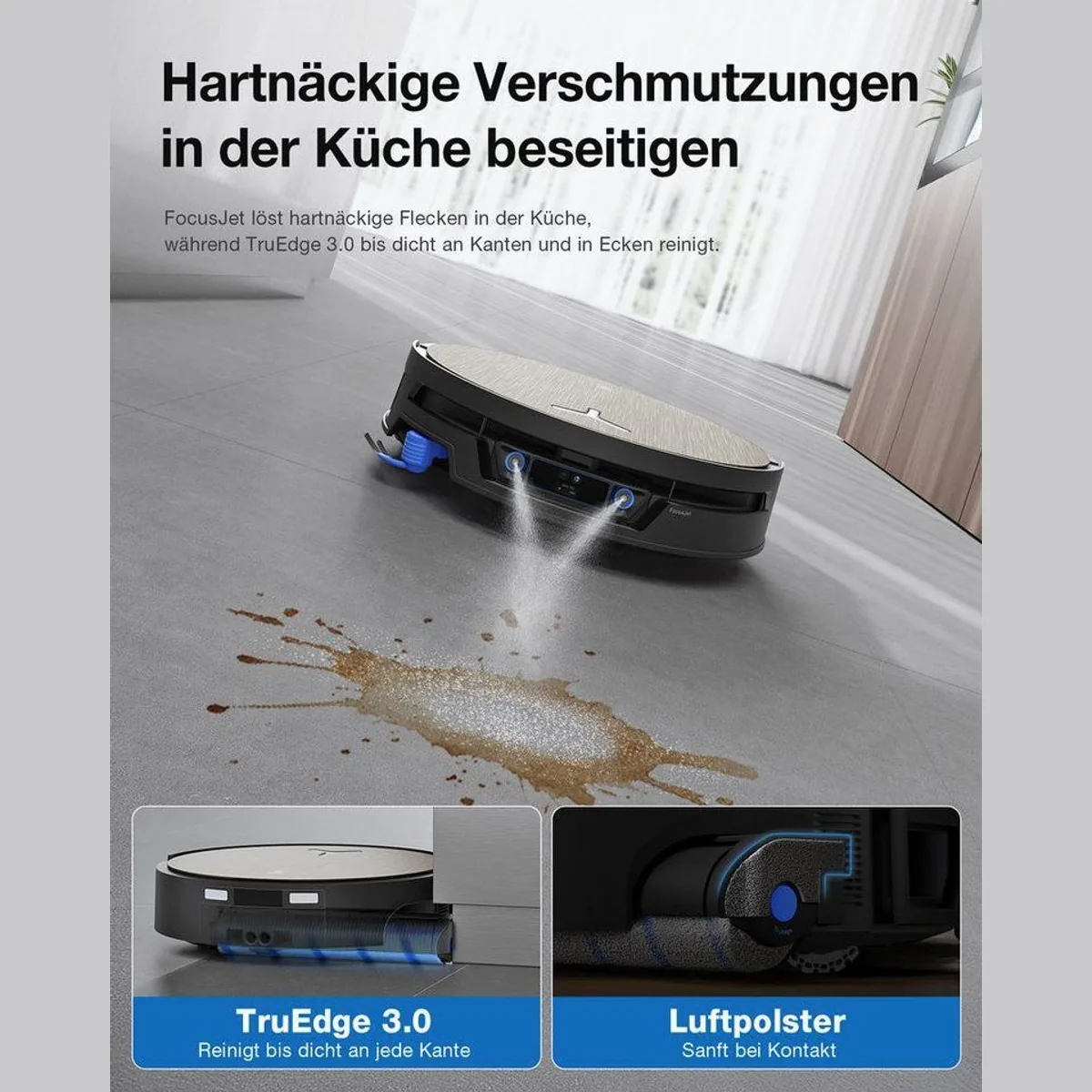 ECOVACS DEEBOT X12S Nass-Trocken-Saugroboter, leistungsstark, selbstreinigend, intelligente Bodenpflege 3