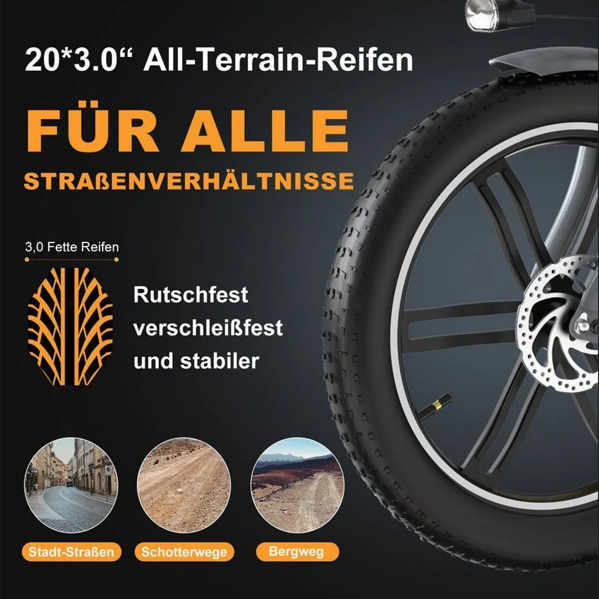 ELEKGO EGO03 E-Bike Dreirad, 48V 18Ah Akku, 25 km/h, großzügige Körbe 3