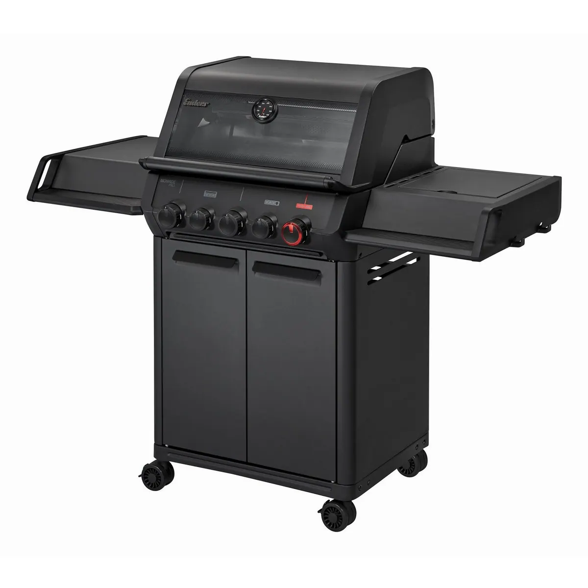 Enders Gasgrill Monroe Pro 3 SIKR Turbo Shadow, Hochwertige Bauweise, Präzise Temperaturkontrolle, Effiziente Reinigung 3