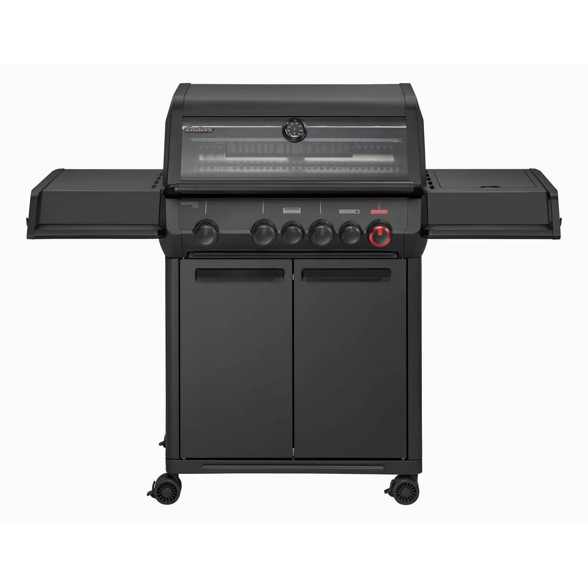 Enders Gasgrill Monroe Pro 4 SIKR Turbo Shadow, leistungsstark, präzise Temperaturregelung, langlebige Materialien 2