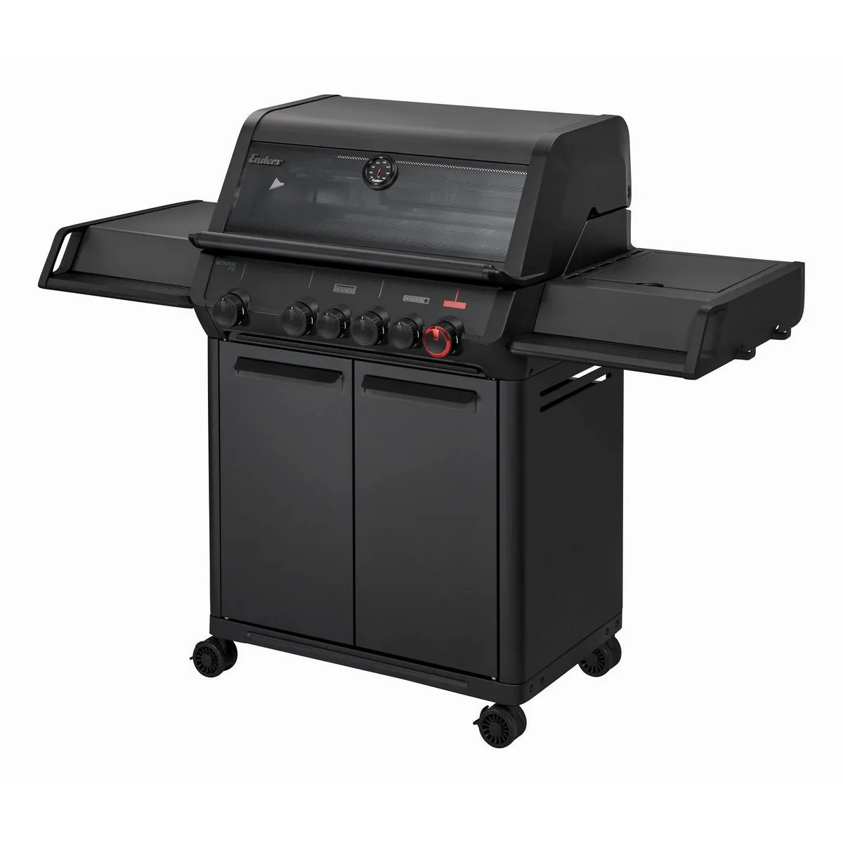 Enders Gasgrill Monroe Pro 4 SIKR Turbo Shadow, leistungsstark, präzise Temperaturregelung, langlebige Materialien 3